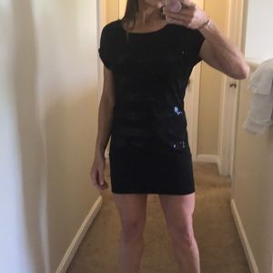 Sequin jersey dress EXPRESS